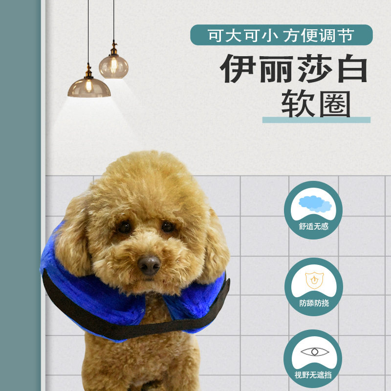 猫咪狗狗伊丽莎白圈防舔防咬大型犬绝育术后脖圈边牧金毛头套颈圈