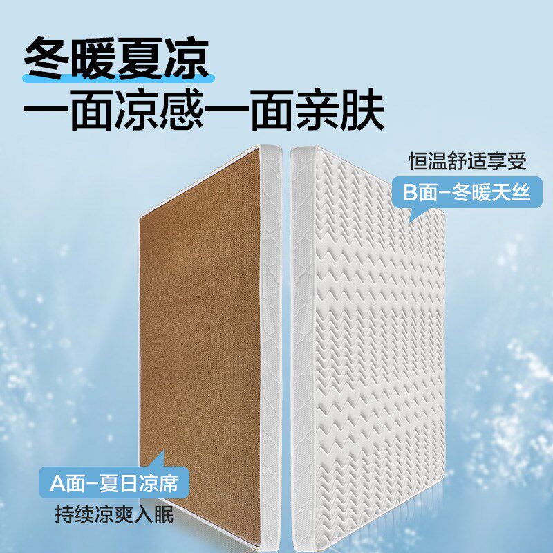 凉席床垫冬夏两用天然椰棕榈偏硬护腰脊学生宿舍单人乳胶加软儿童