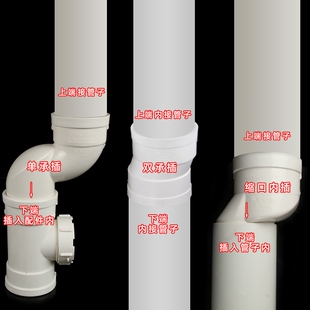 50 75排水管扁管配件卫生间阳台地漏移位器异径圆扁弯头立扁三通