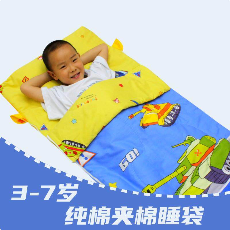 纯棉幼儿园午休睡袋3-4-5-6-7宝宝儿童男童女午睡被子床品防踢被