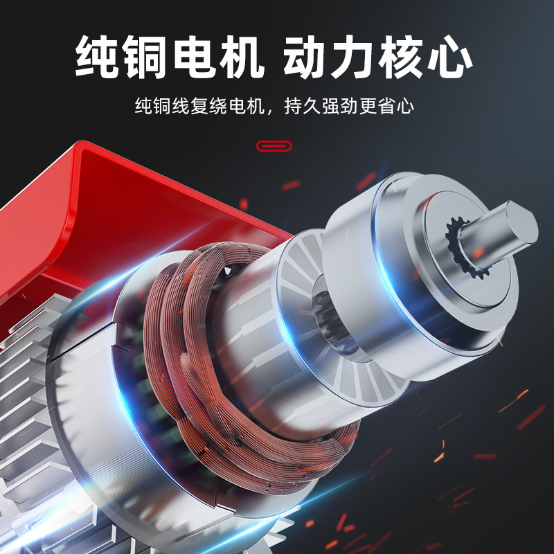巨达 无线遥控电动葫芦220v家用带跑车行车航吊起重机0.5吨小吊机