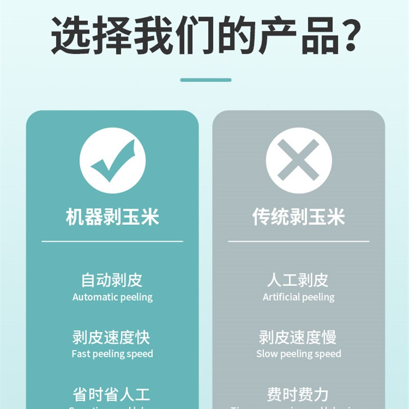 玉米剥皮机小型家用220v加厚风机玉米脱皮机扒皮机苞谷撕皮机