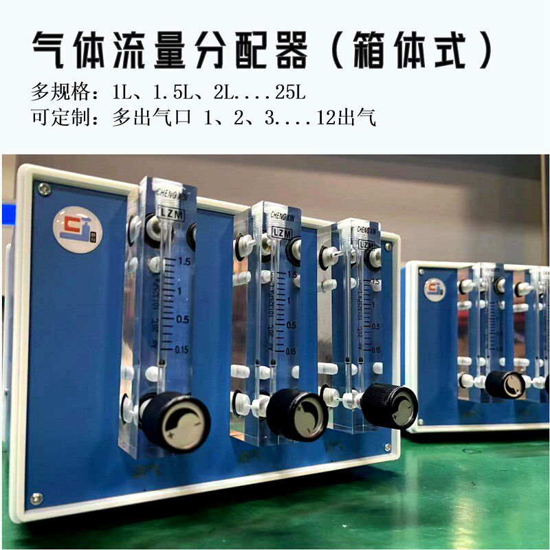 气体分配器 实验室微流量分流装置工业氩氮氧二氧化碳 小型流量计