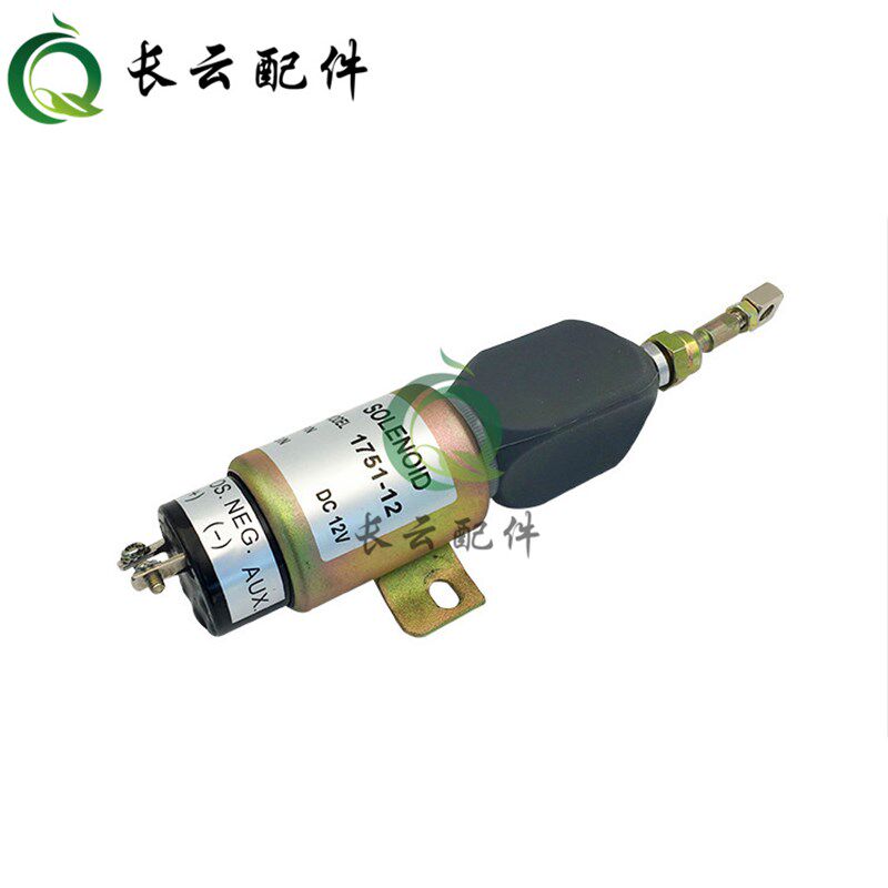 12V24V柴油发电机组熄火电磁阀电子停机控制器油门开关起动控制器