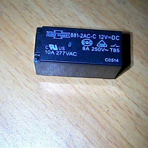 881-2AC-C  12VDC  6脚     松川继电器 全新