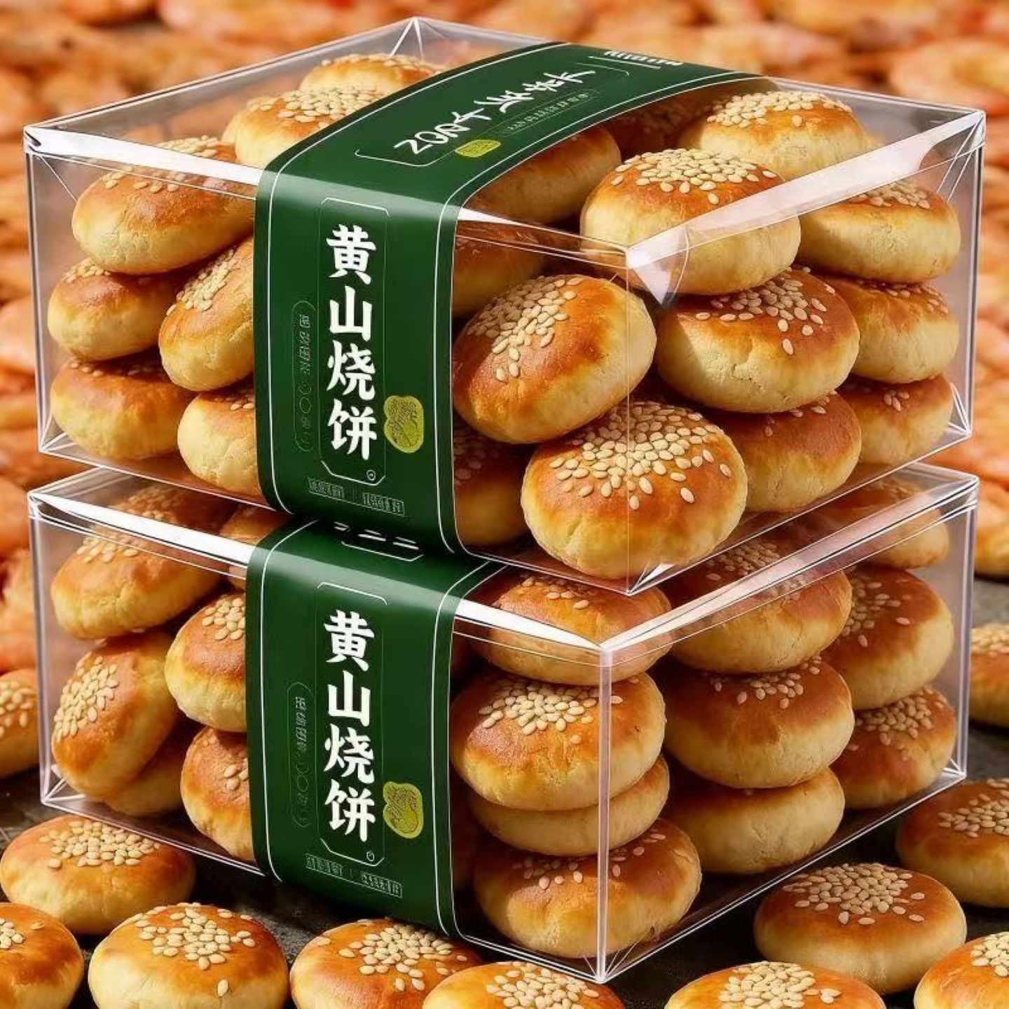 正宗黄山烧饼传统糕点安徽特产