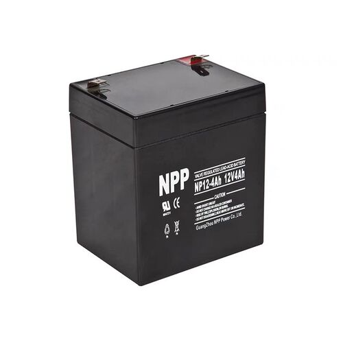 NPP耐普NP12-4免维护蓄电池 12V4AH UPS电源照明用电梯控制器音响