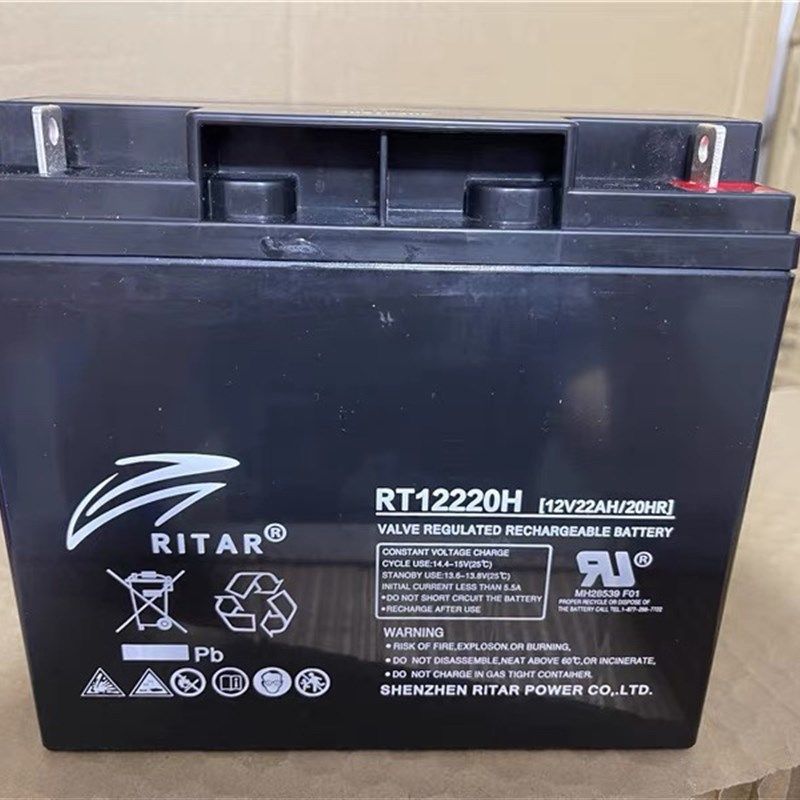 瑞达RITAR蓄电池12V22AH迅达电梯 直流屏RT12220机器内置/UPS电源