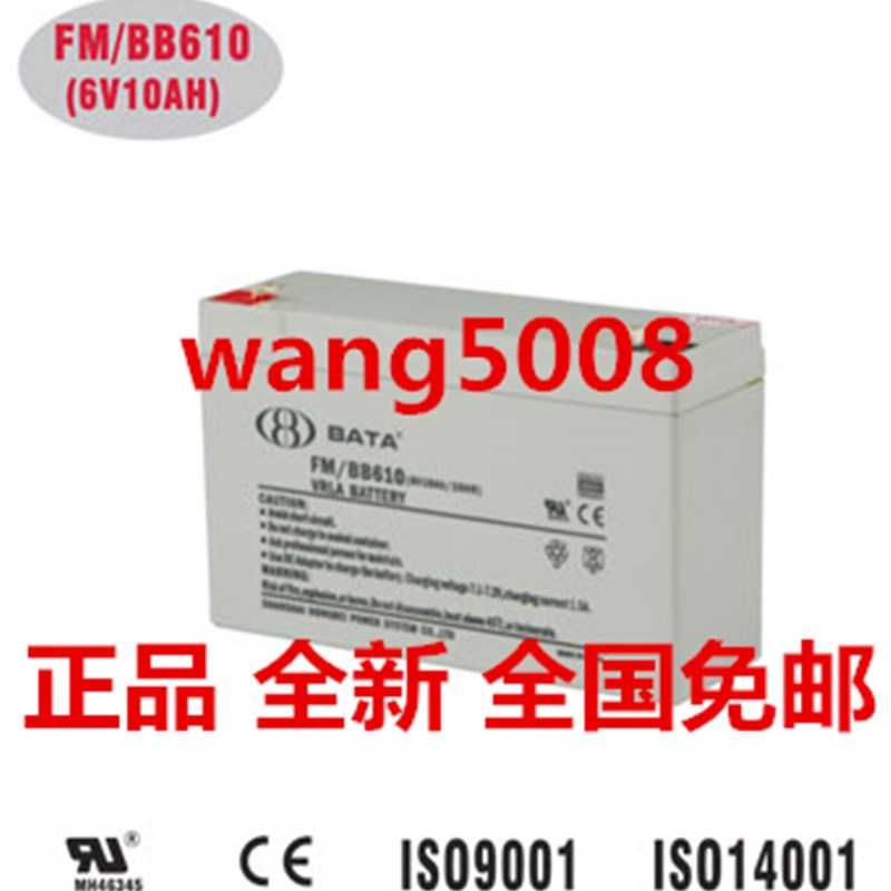 鸿贝BABY 6V10AH 鸿贝FM/BB610蓄电池 6V10AH/20HR玩具车用蓄电池