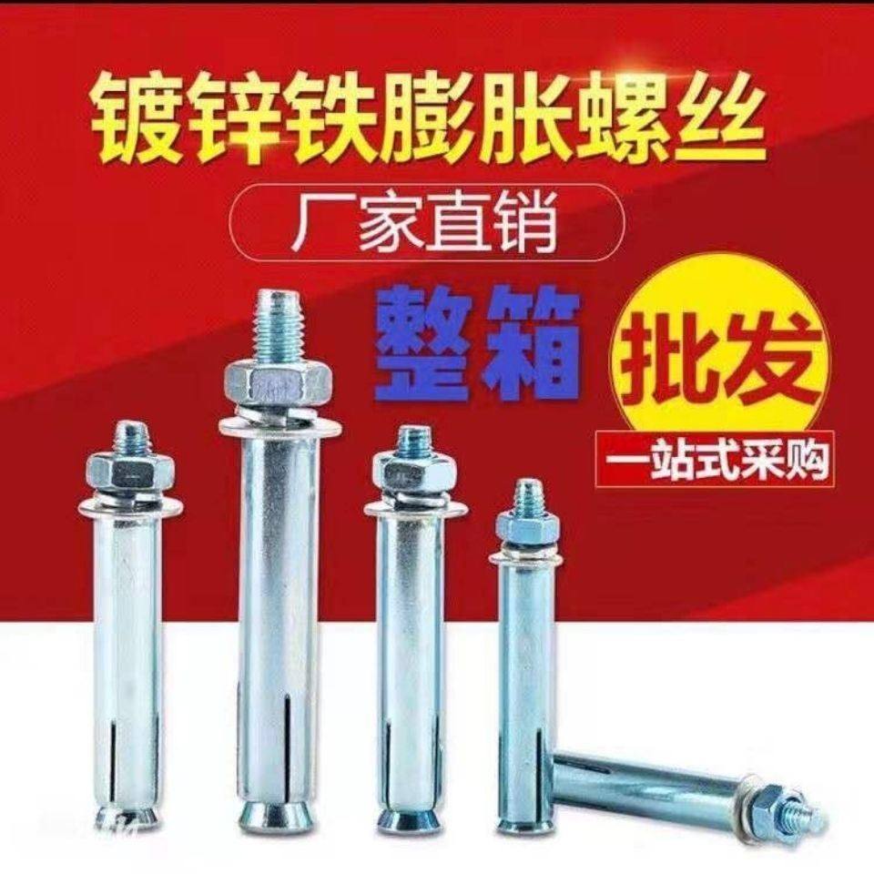 厂家直销整箱膨胀螺丝市标大头铁膨胀螺栓爆炸螺丝