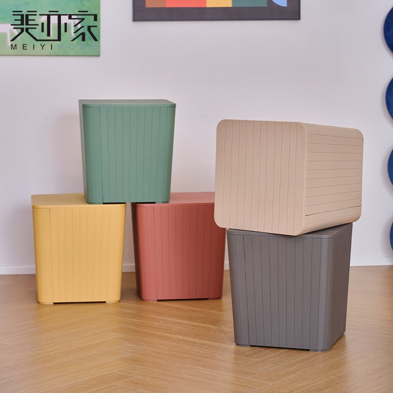 塑料凳子简约家用加厚储物方凳换鞋凳客厅收纳凳餐厅客人备用凳子