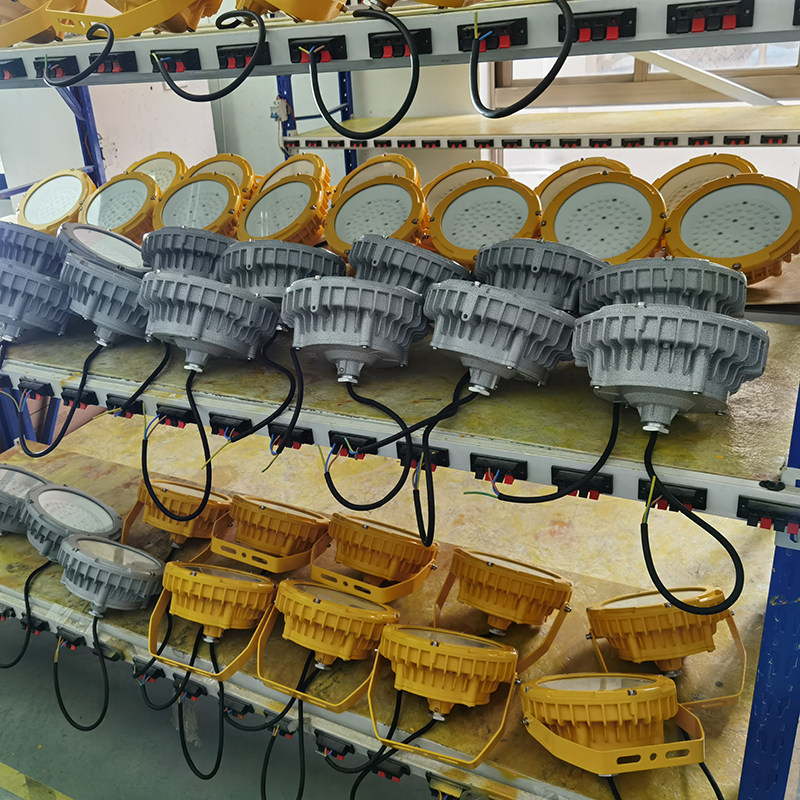 led防爆灯50W70W吊杆式防水防腐圆形工厂灯 100W免维护隔爆吸顶灯