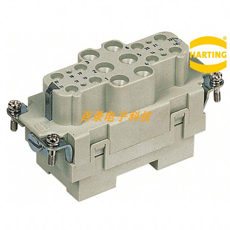 HARTING重载连接器 09380182701 HAN K6/12 18芯母头哈丁航空插头