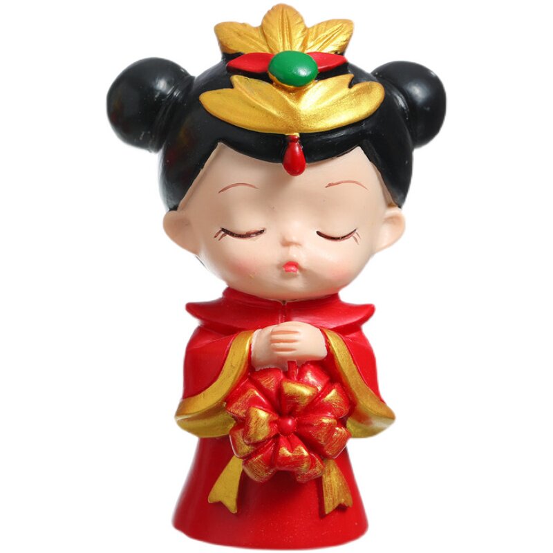 结婚庆用品娃娃婚礼物百年好合礼品婚房家居装饰摆设中式摆件公仔