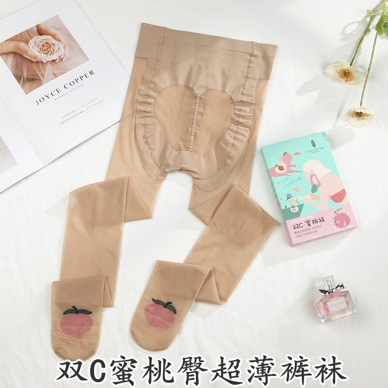 3双法歌婷蜜桃袜 女夏超薄比基尼任意剪美腿防勾丝连裤袜防滑2115