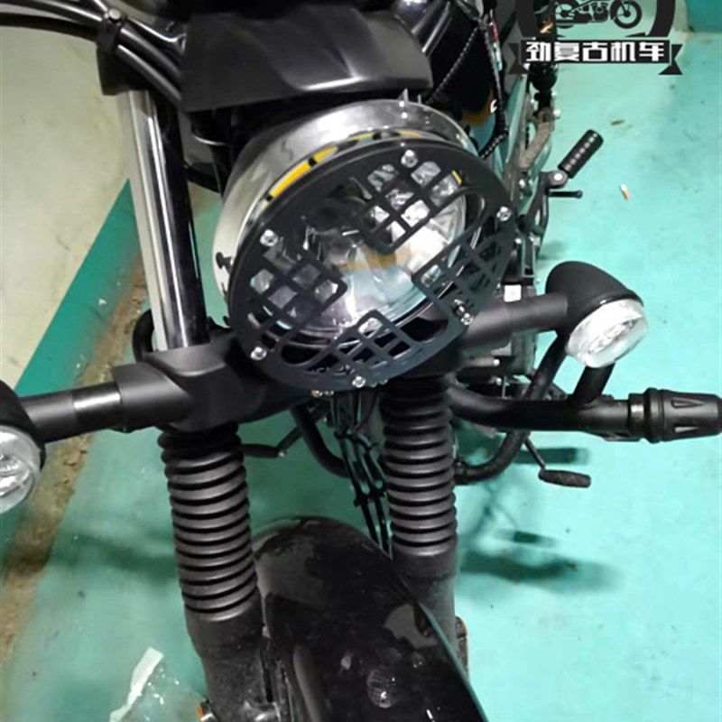 适用赛科龙RA2大灯网罩灯网 宗申SR250-12A大灯保护网灯罩前挡风