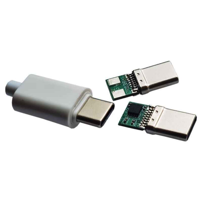 type-c拉伸公头PCB板5V9V12V20V诱骗器PD快充诱骗平板电脑转接头