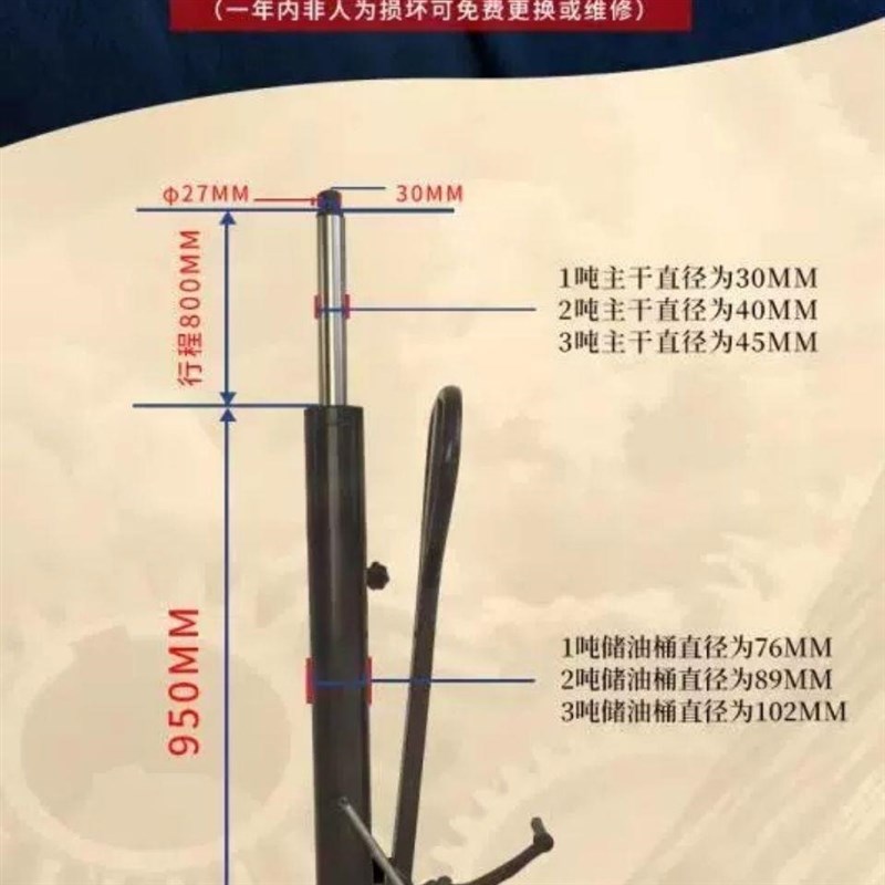 手动液压泵站升高叉车配件手动堆高车油缸升降油泵千斤顶小液压缸