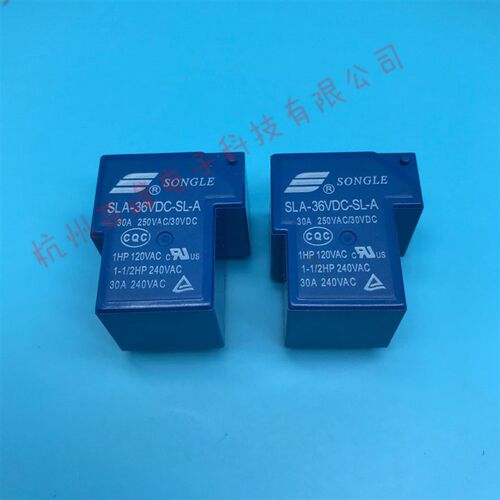 松乐继电器SLA-36VDC-SL-A一组常开5脚30A250VAC T90 CMP7 2150