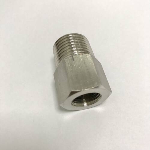M14x1.5-ZG1/2不锈钢压力表接头 内螺纹m14x1.5 外螺纹ZG1/2