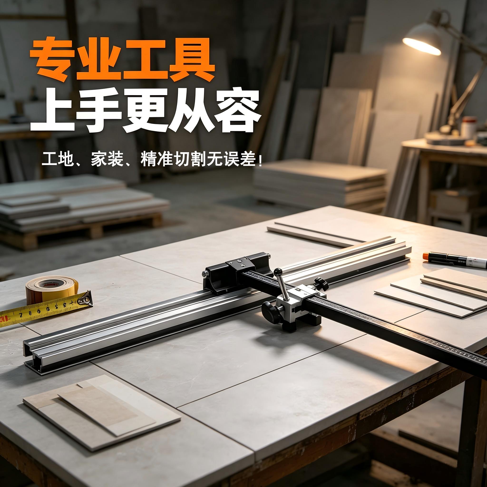 新款T型轨道推刀高精度手动切割机地砖瓷砖岩板瓦工专用工具神器
