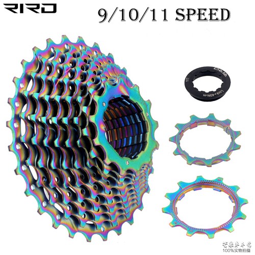 RIRO公路折叠车轮行车飞塔 9/10/11S速28T炫彩轮自超轻卡式后齿轮