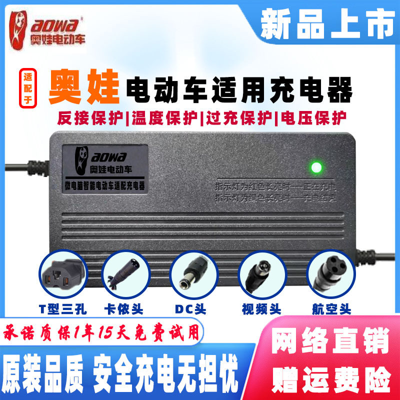 奥娃电动H2能充电器48V1智AH60V20A车72V32AH84V96伏50AH铅酸电池