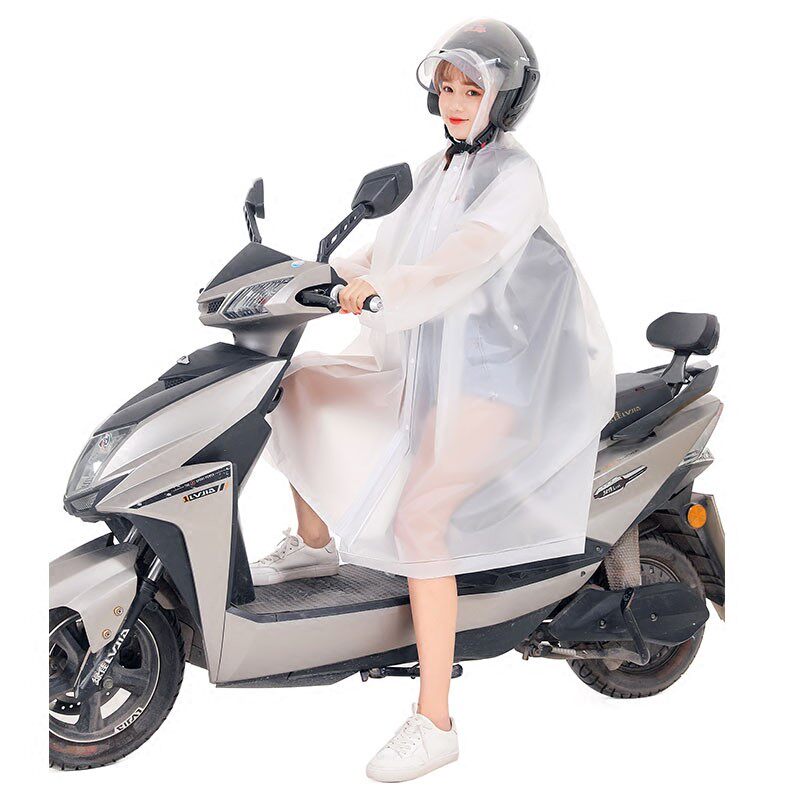 可爱的轻便学生背包行衣男女款全身外套单人骑雨电动自车行车雨披