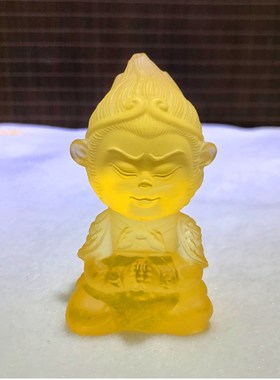 琉璃工艺品摆天大圣孙悟空小齐件家居客厅办公室装品饰摆设汽车载