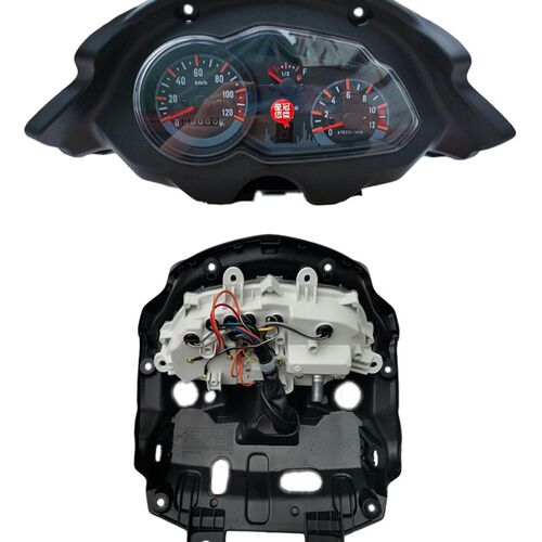 DA125摩速车仪表HJ125K-5H爽骊J150-7仪表总成里程表托度表码表罩