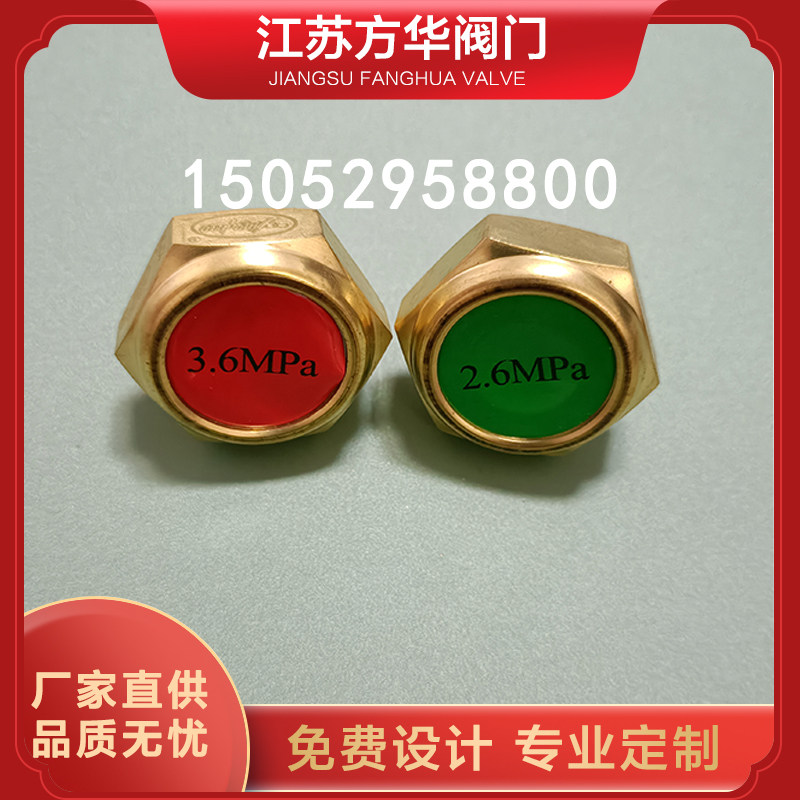 低温绝热气瓶配件液氧液氮杜瓦罐内胆爆破片安全阀爆破装置防爆片