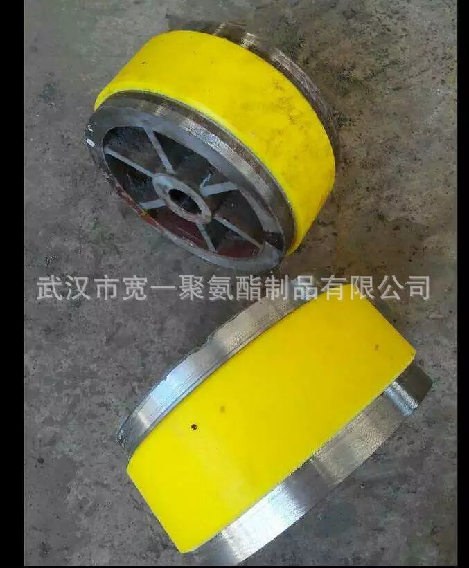 供应湖北咸宁、黄冈铁轮包胶,轮包胶,铁芯包胶,输送轮包胶