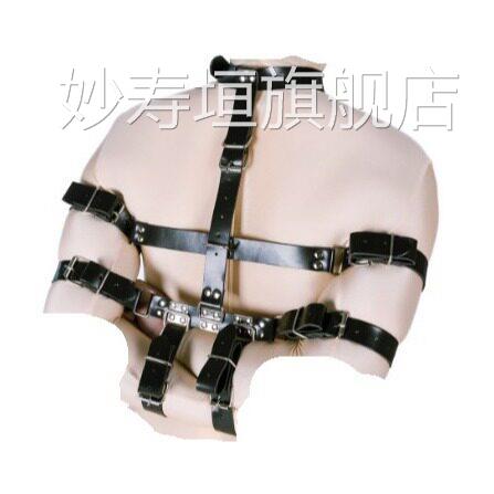 sm道具束缚情趣性感强制捆绑手铐连颈背铐铐女奴调臂教衣情趣用品
