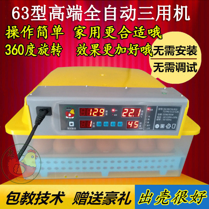 鸡鸡乳化器 暖小蛋孵化器家用高档孵化备鹅孵化设箱抱蛋机孚伏华