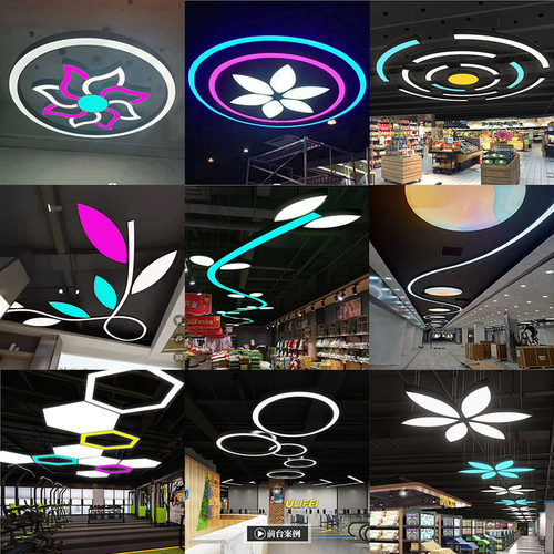 造型吊灯办公室台球室电玩城超市网吧健身房商场店铺公司前台大厅
