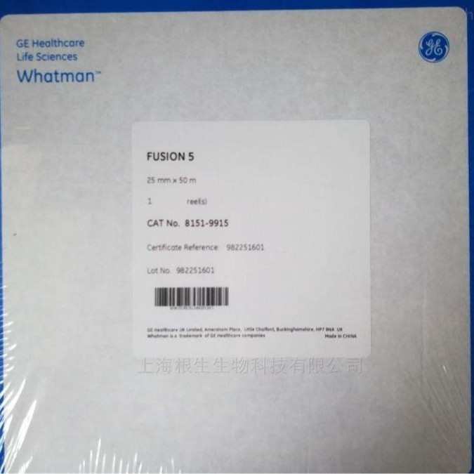 WHATMAN思拓凡fusion 5胶体金滤纸8151-6621 8151-9915