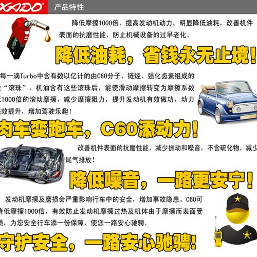 202油年新款到货xado哈多C60金刚增机液 发动机抗磨保护矩1添加剂