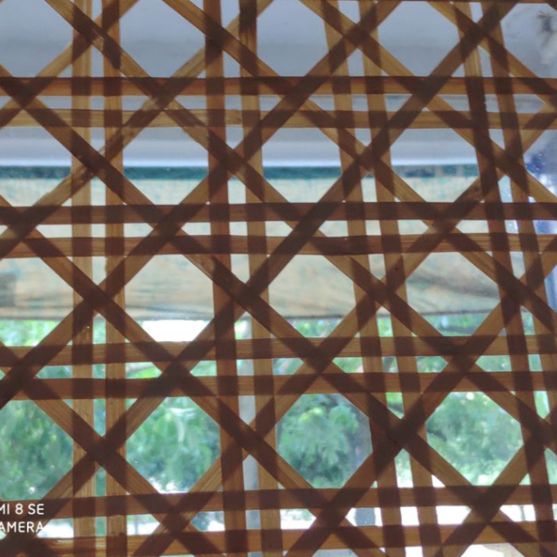 定制八角镂空竹编材料装品装修装顶吊饰席竹编墙特色纸餐厅制修