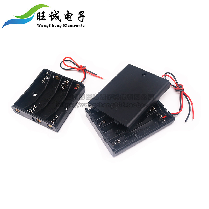电池盒18650带开关带盖免焊接5号7号9v5v3Vdiy电池盒1节4节3节5节图片