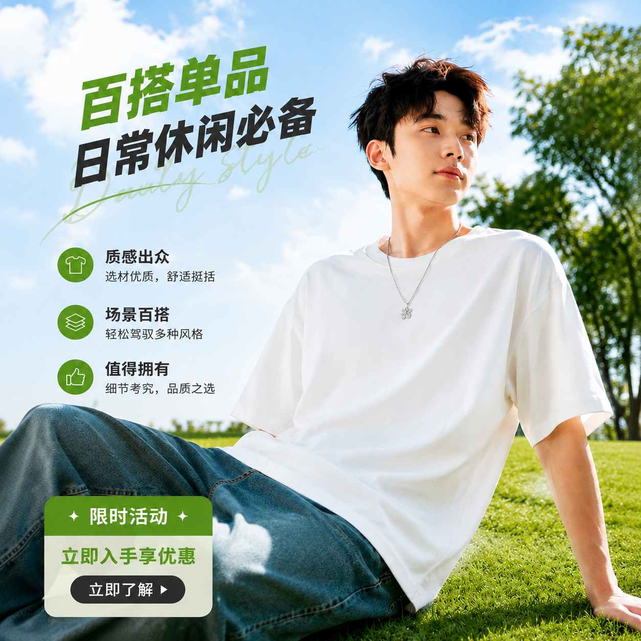 菊熊oversize重磅高级感短袖t恤