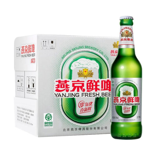 10°P燕京鲜啤500ml*12瓶