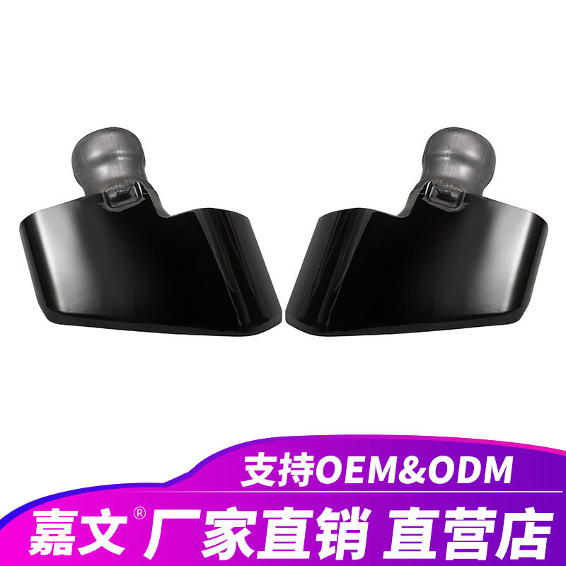 适用于宝马G30-G38尾喉改装升级MP方口不锈钢钛黑排气管消声器尾