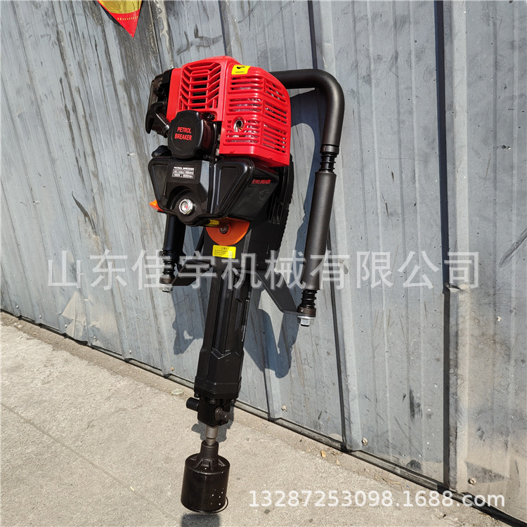 手提冲击式抗洪打桩机100型套筒埋桩机 柴油空压型植桩机