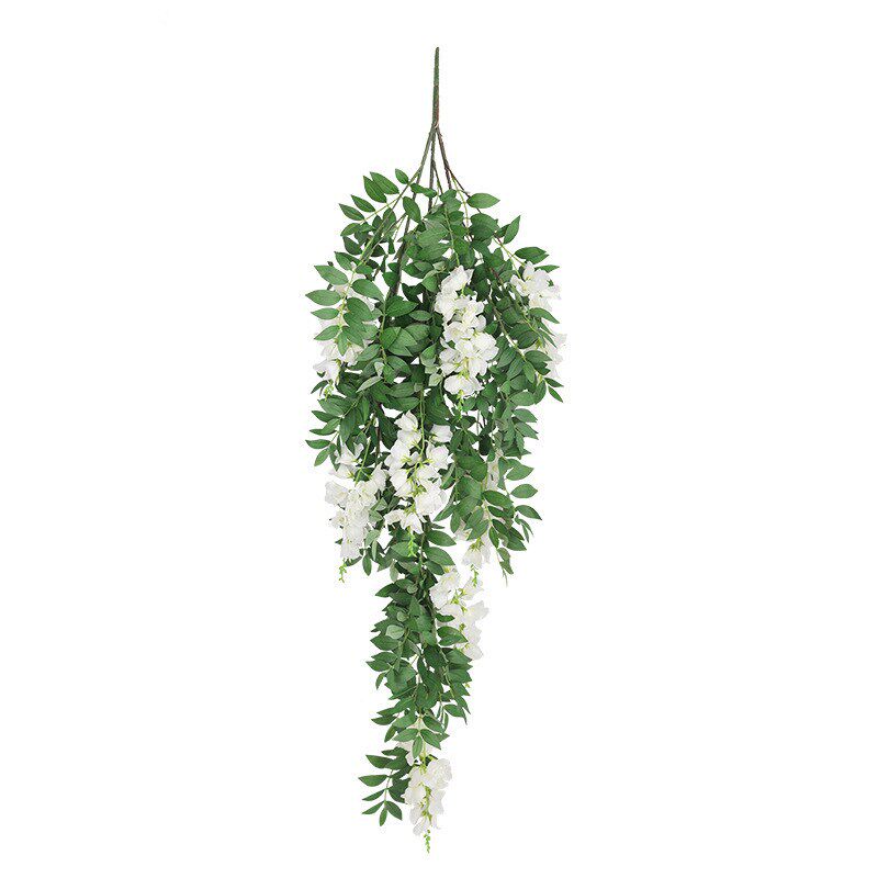 仿真植物紫藤g花挂藤家居垂吊装饰绿植槐树花藤条叶子软装挂壁花