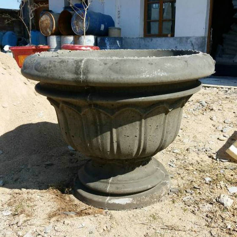 欧式建筑水泥f圆形花盆模具 ABS塑钢现浇花盆模具 水泥塑料模具