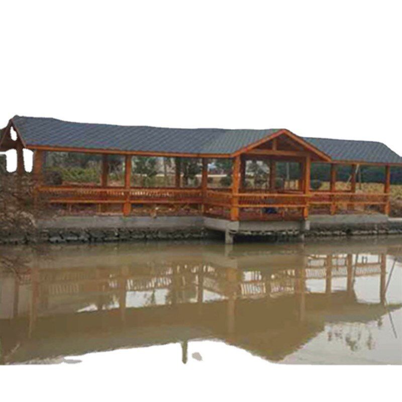 中式长廊仿古美丽乡村文化走廊 防腐遮阳防雨U木回廊古建凉亭