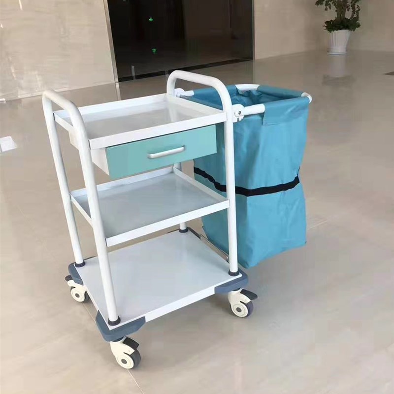 污物车多功能移动工具车ABwS污物车三层护理不锈钢污物车垃圾车