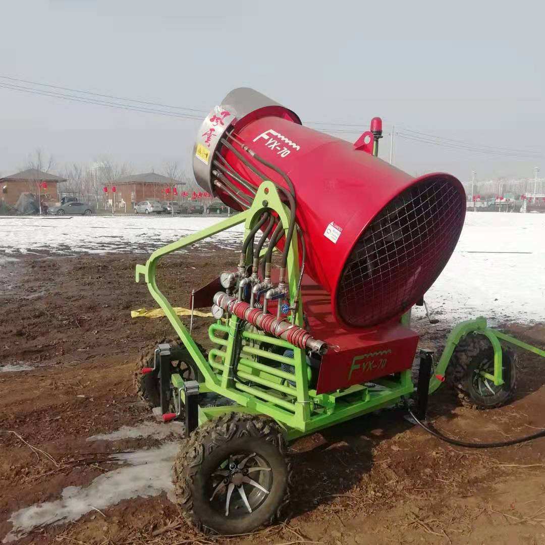 冰雪景观设备人工雪场造雪机小型 滑雪场70-80拖车款正亚机械