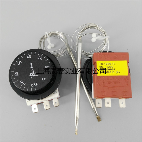 韩国彩虹温控器TS-120SR温度控制器温度可调开关0-120冷柜库烤箱