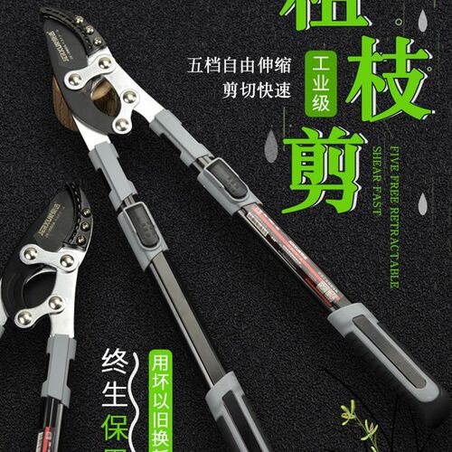 京选伸缩粗枝剪修枝剪树枝园林剪刀果树修剪省力高枝高空剪枝剪刀